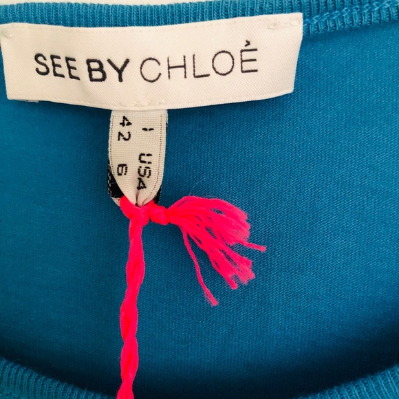 NWT See by Chloe Cotton Long-sleeve Shirt - Picture 1 of 8